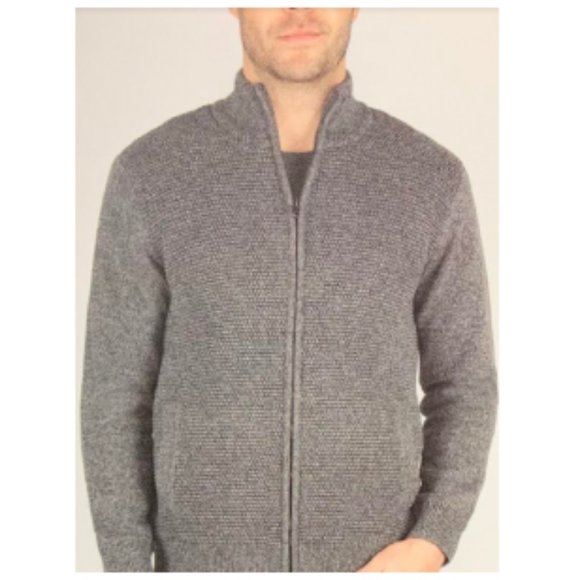 mens zip up fleece cardigan
